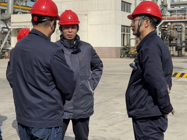 公司領(lǐng)導在二期甲醇罐區(qū)檢查1.jpg